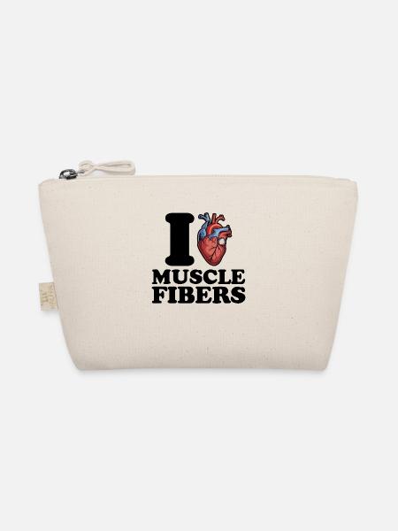 I love muscle fibers - Organic Pouch - nature - Front