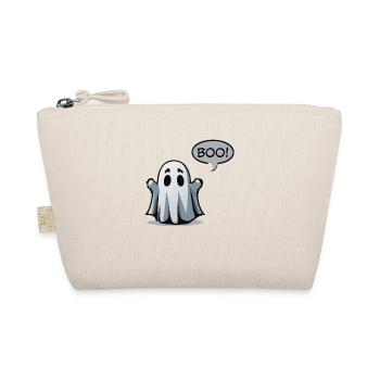 Spooky Ghostly Boo! - Gruseliges Geist Design - Bio-Täschchen - Natur - Vorne
