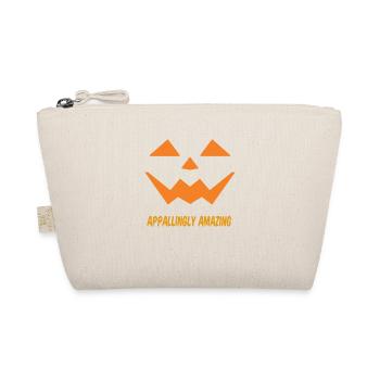 Halloween Kürbis Jack O Laterne gruselige Kürbisse - Bio-Täschchen - Natur - Vorne