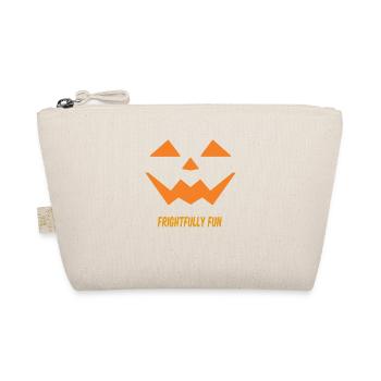 Halloween Kürbis Jack O Laterne gruselige Kürbisse - Bio-Täschchen - Natur - Vorne
