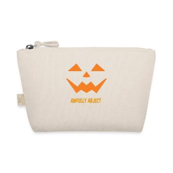 Halloween Kürbis Jack O Laterne gruselige Kürbisse - Bio-Täschchen - Natur - Vorne
