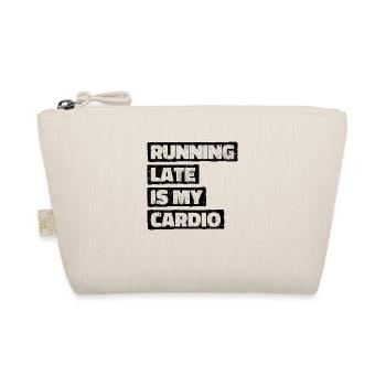Courir en retard, c’est mon cardio - Trousse biologique - nature - Devant