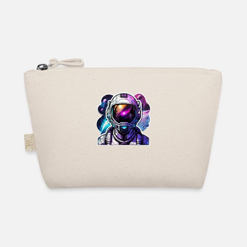 Astronaut & Galaxy Helmet Organic Pouch