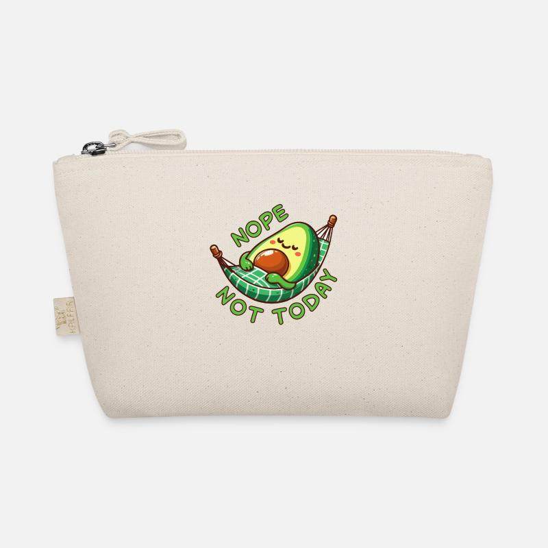 Nope Not Today Avocado Faulenzer Geschenk - Bio-Täschchen - Natur