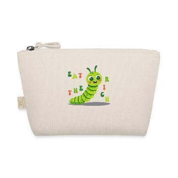 Cute Caterpillar - eat the rich - Organic Pouch - nature - Front