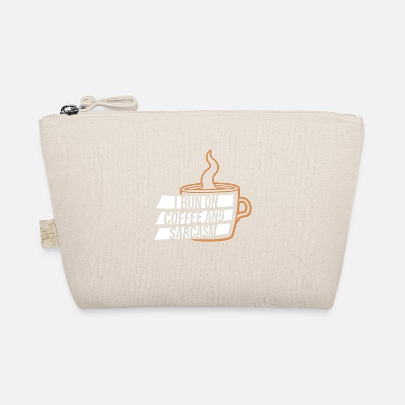 I Run On Coffee And Sarcasm Sarcastic Saying Organic Pouch