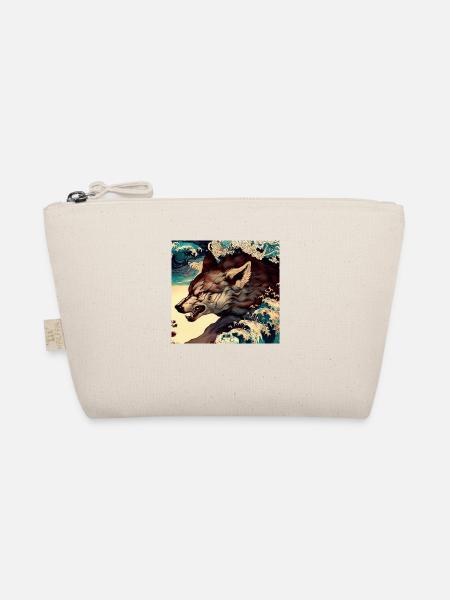 Wolf Japanese - Organic Pouch - nature - Front