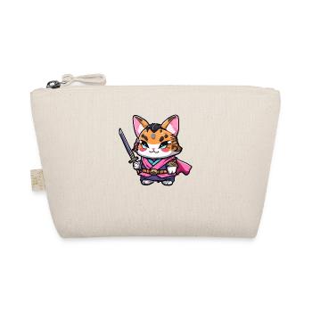 Chat samouraï #18 - Trousse biologique - nature - Devant