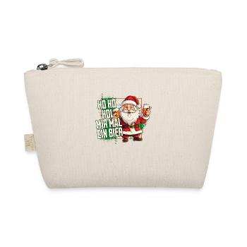 Weihnachtsmann Ho Ho Hol Mir Mal Ein Bier Lustig - Bio-Täschchen - Natur - Vorne