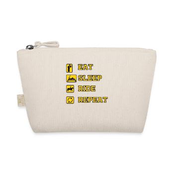 Eat Sleep Ride Repeat - Organic Pouch - nature - Front