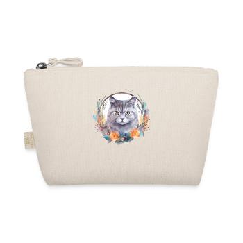 Britisch Kurzhaar Katze Boho Elements, Katzen - Bio-Täschchen - Natur - Vorne