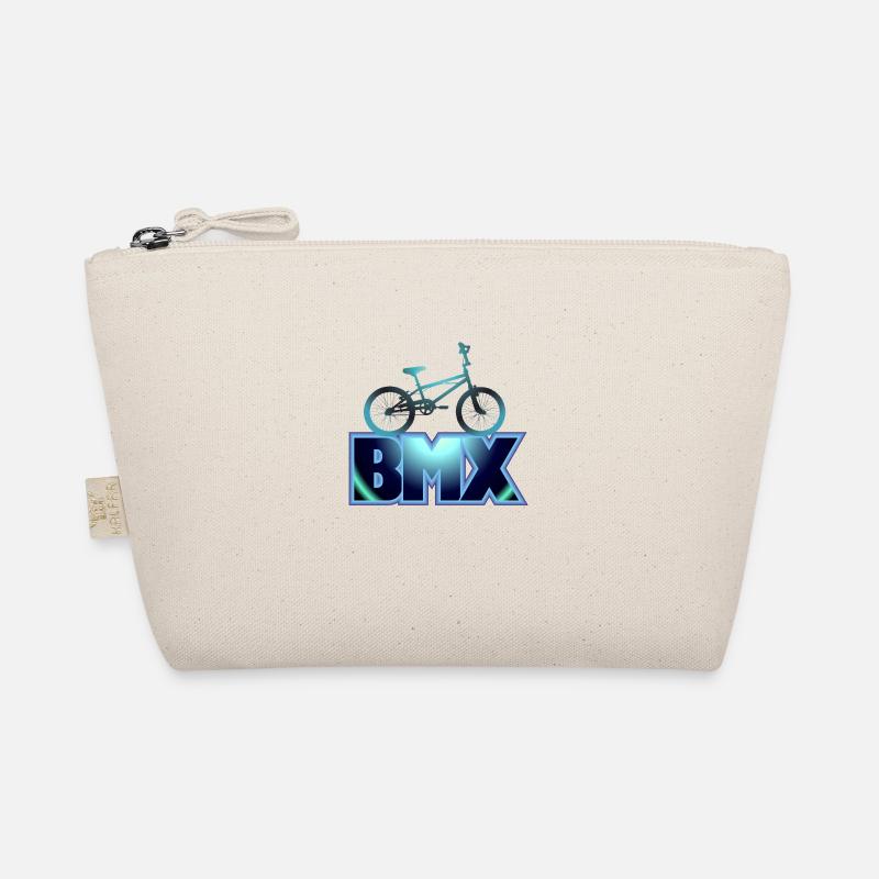 BMX bike blue Organic Pouch