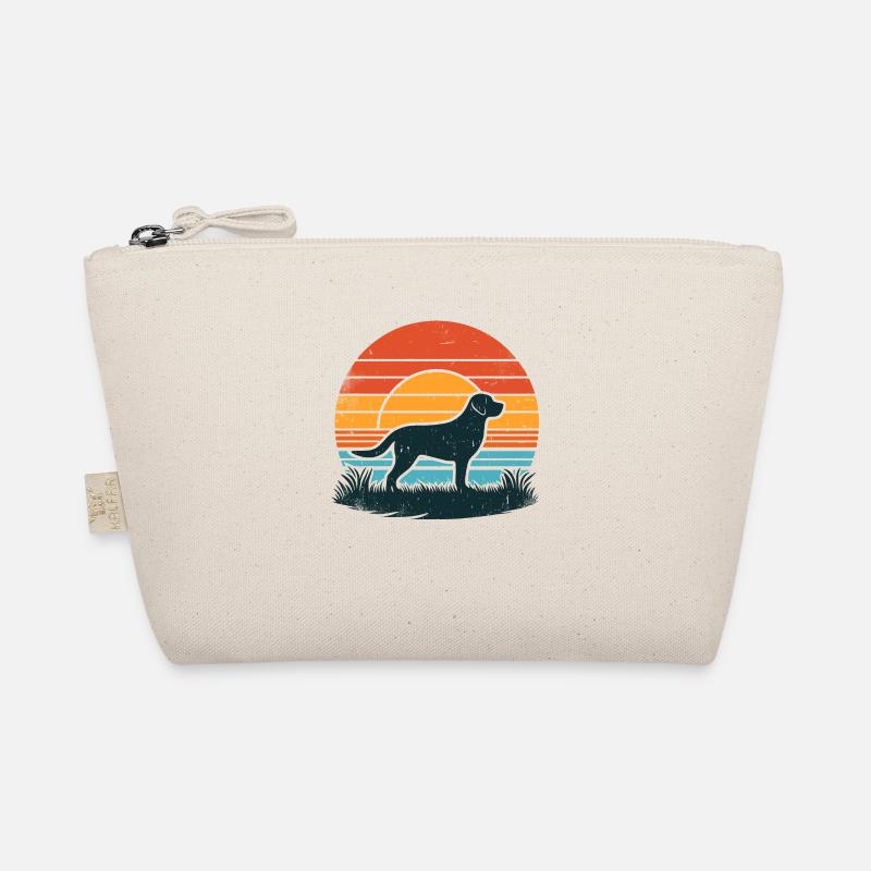 Labrador Retriever Vintage Sunset hell Bio-Täschchen
