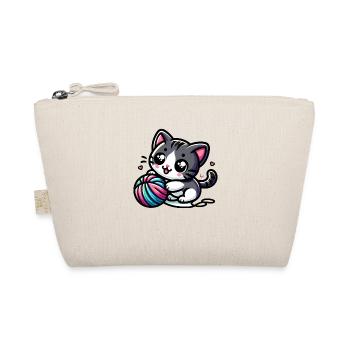 Cute Cat - Organic Pouch - nature - Front