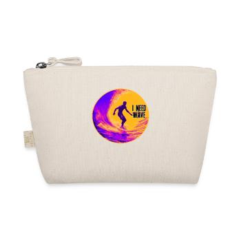 I Need Wave - Surfer - Organic Pouch - nature - Front