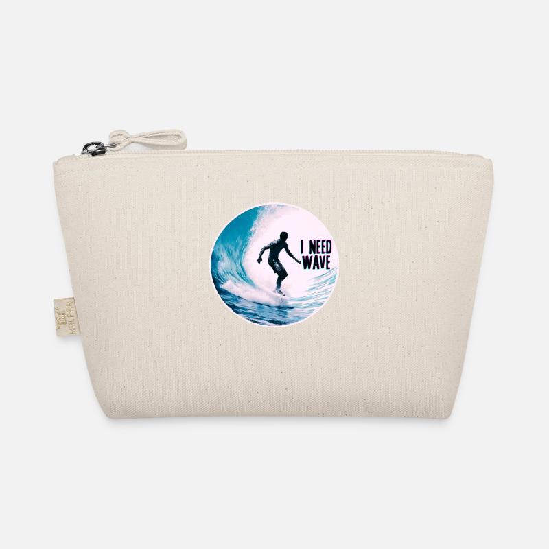 Surfer on the Wave Need Wave Organic Pouch
