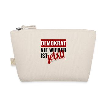 Mimikama Demokrat - Nie wieder ist jetzt - Bio-Täschchen - Natur - Vorne