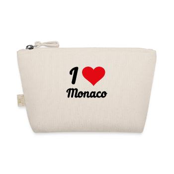 I Love Monaco - Bio-Täschchen - Natur - Vorne