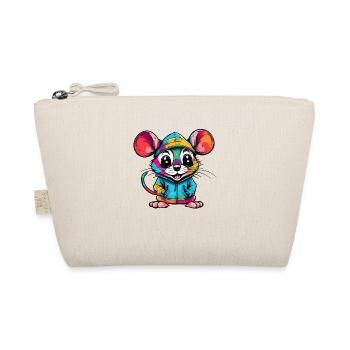 Colorful Mouse Cool Style - Organic Pouch - nature - Front