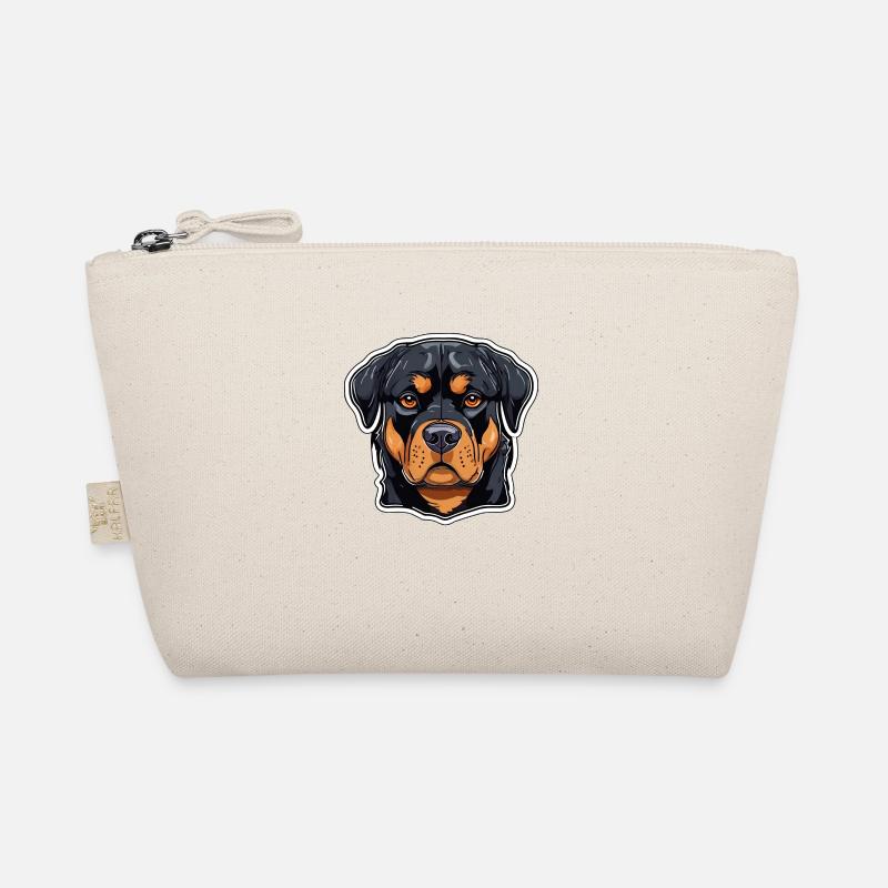 Rottweiler Rotti Black Rust Colored Large Dog Organic Pouch