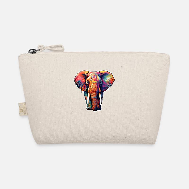 Elephant psychedelic Organic Pouch