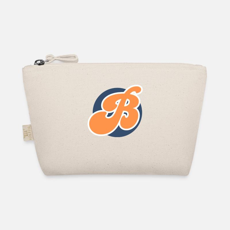 Buchstabe b sport orange - Bio-Täschchen - Natur