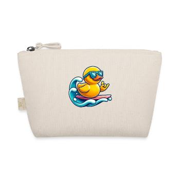 Surf's Rubber Duck - Organic Pouch - nature - Front