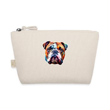 Bulldogge bunt - Bio-Täschchen - Natur - Vorne