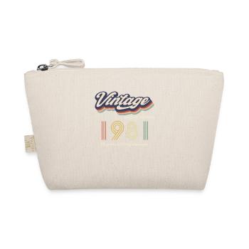 Jahrgang 1981 Vintage Retro Geburtstagsgeschenk - Bio-Täschchen - Natur - Vorne
