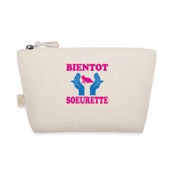 SOON TO BE A SISTER - Organic Pouch - nature - Front