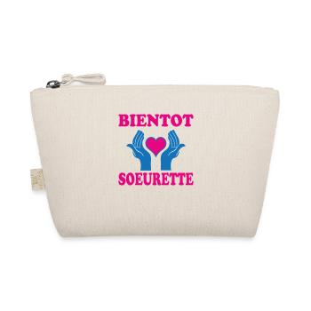 SOON TO BE A SISTER - Organic Pouch - nature - Front