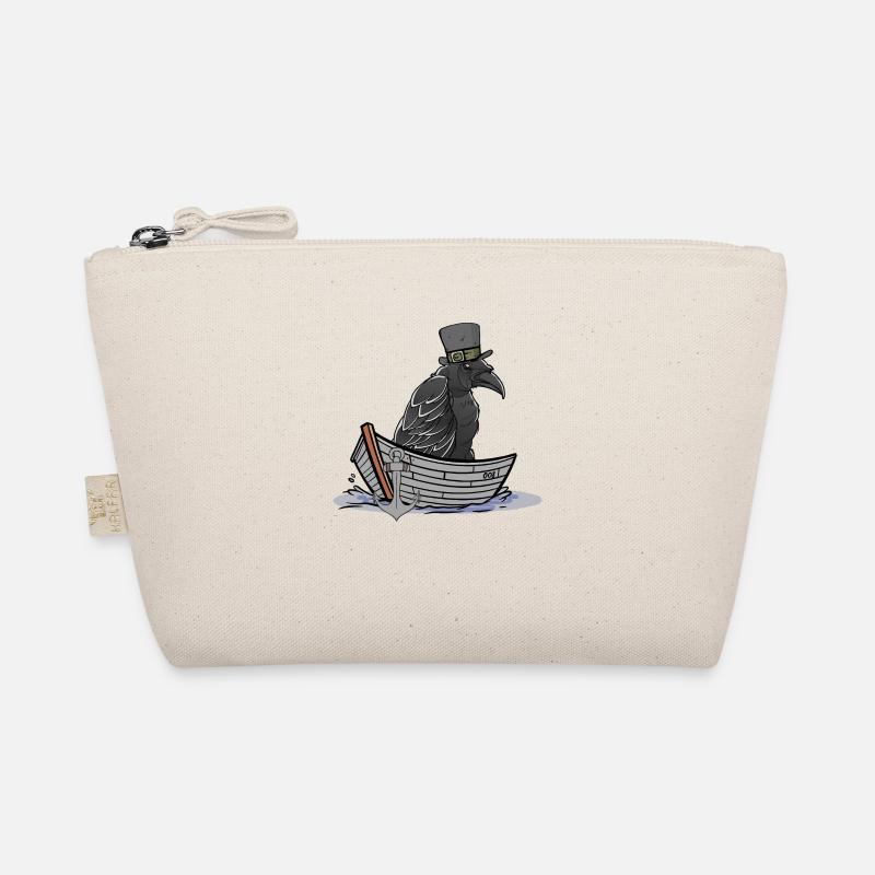 Crow Raven Ferryman Ravens Crows Boat Boats Organic Pouch