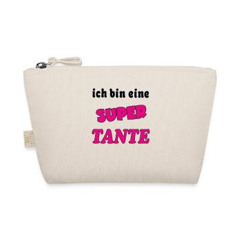 Ich bin eine Super TANTE - Organic Pouch - nature - Front