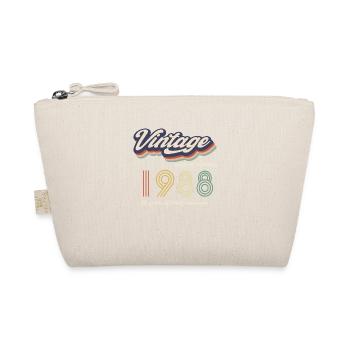 Vintage 1988 Vintage Retro Birthday Gift - Organic Pouch - nature - Front