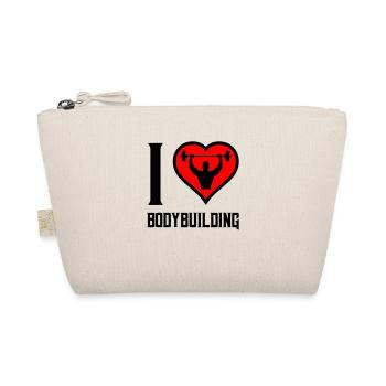 i love bodybuilding - Bio-Täschchen - Natur - Vorne