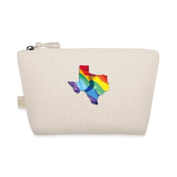 LGBTQ Flagge in der Texas State Landkarte - Bio-Täschchen - Natur - Vorne