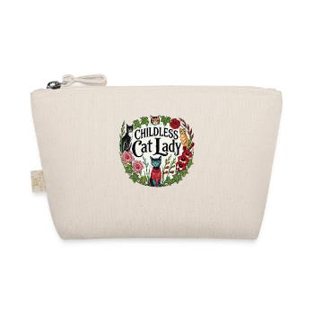 Childless Cat Lady Illustration funny cat lady - Organic Pouch - nature - Front
