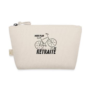 Mon plan de retraite t-shirt retraitée vélo - Trousse biologique - nature - Devant