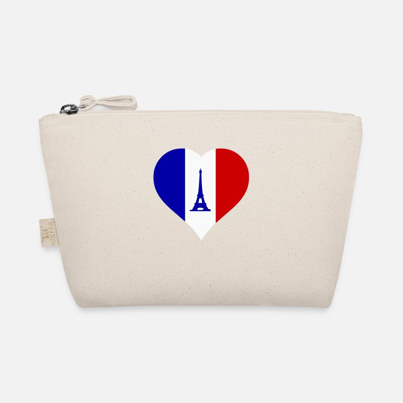 herz frankreich Bio-Täschchen