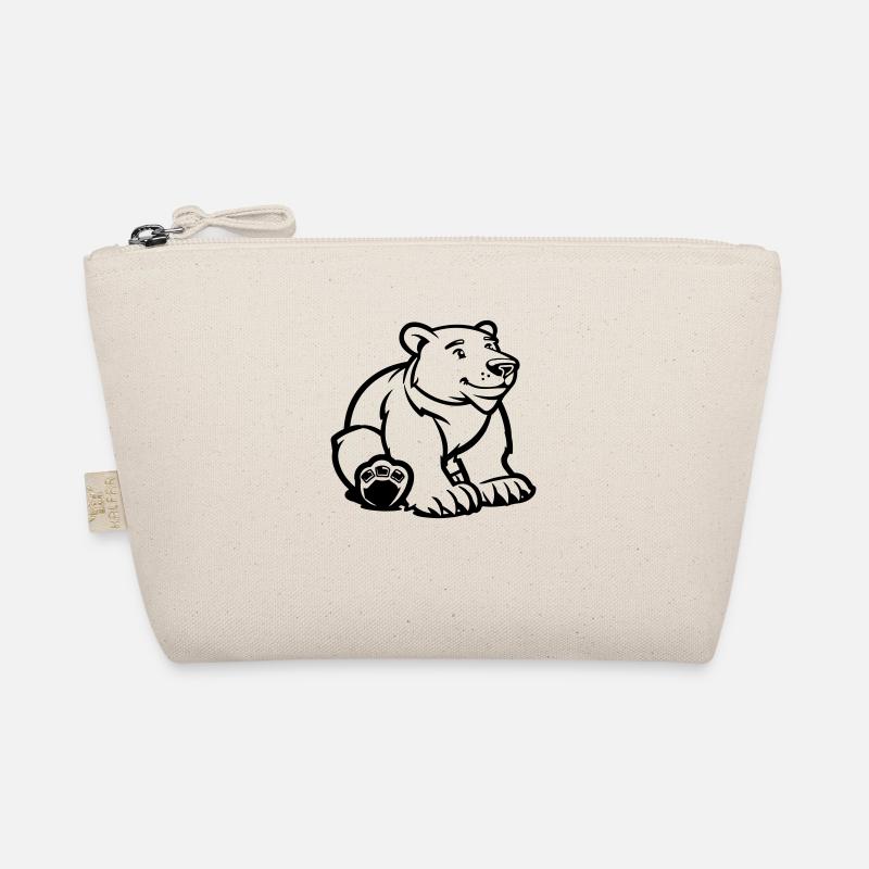 Polar Bear Comic Bear Organic Pouch