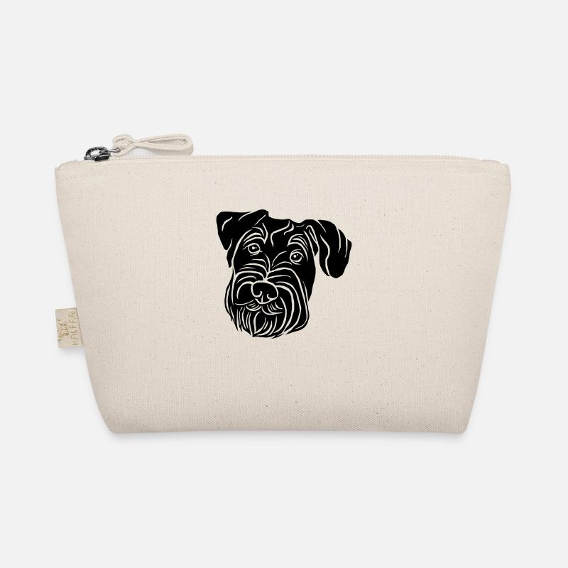 Mittelschnauzer - Bio-Täschchen - Natur