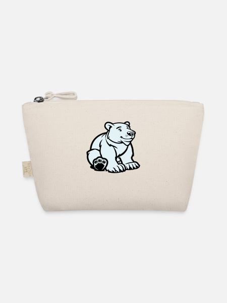 Polar Bear Animal - Organic Pouch - nature - Front