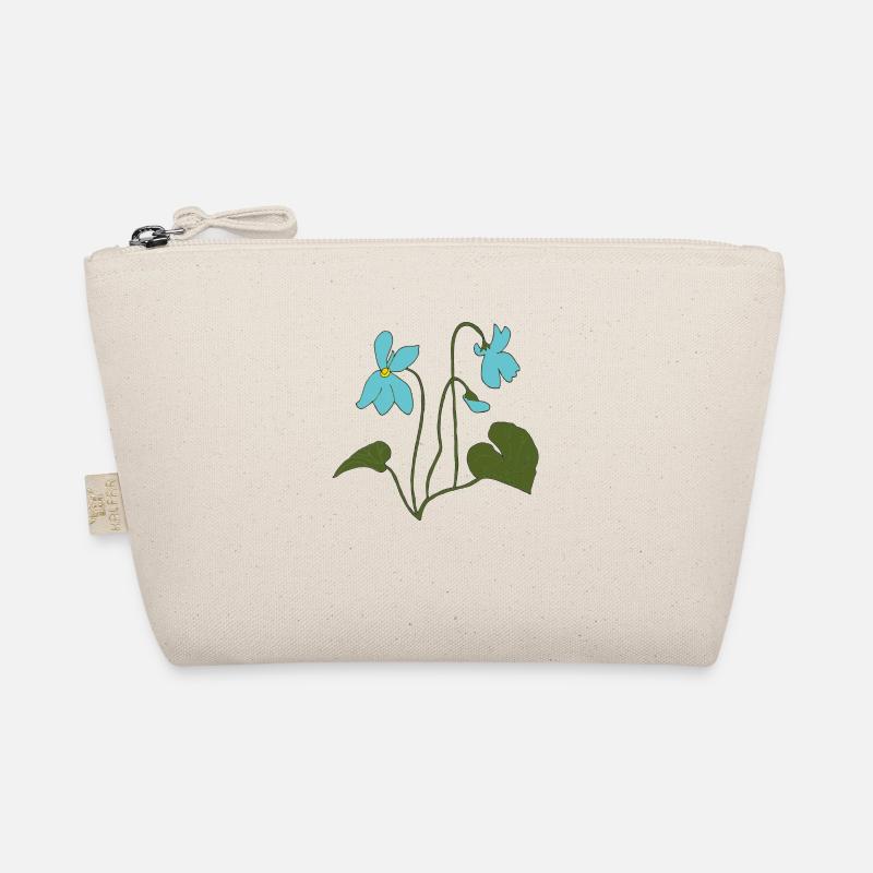 veilchen türkis Bio-Täschchen