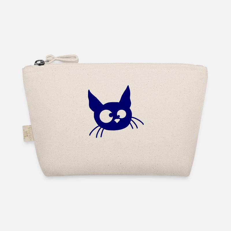 Crazy Cat Squints Funny Eyes Grimace Fun Organic Pouch