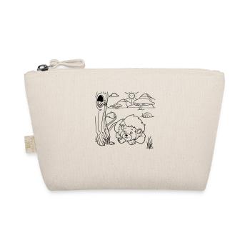 Lion Painting Fun for Children's Clothing, Bags & More - Organic Pouch - nature - Front