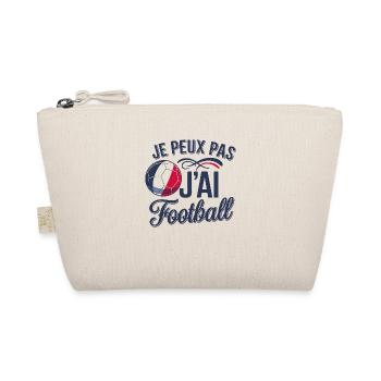 Je peux pas j'ai football - Trousse biologique - nature - Devant