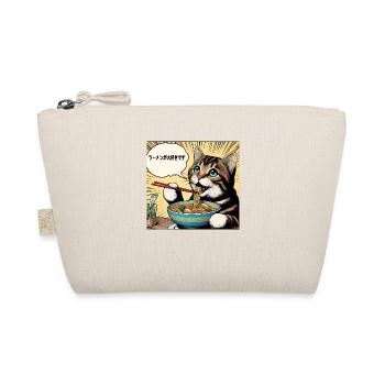 I love ramen cat - Organic Pouch - nature - Front
