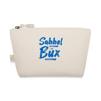 Sabbelbüx Plattdeutsch blau - Bio-Täschchen - Natur - Vorne