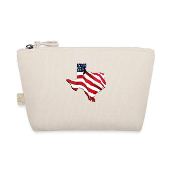 USA Flagge in der Texas State Landkarte - Bio-Täschchen - Natur - Vorne