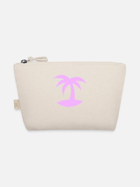Palm Tree Island Tree Beach Holiday Coconut Sea Cool - Organic Pouch - nature - Front